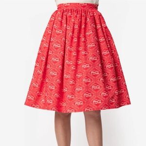 Unique Vintage X Coca Cola circle skirt